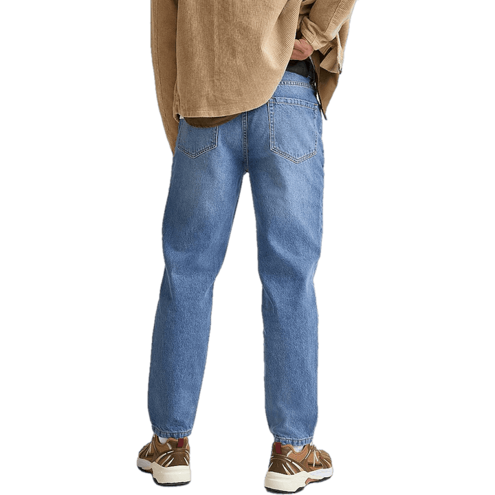 Regular Tapered Jeans Mid Blue