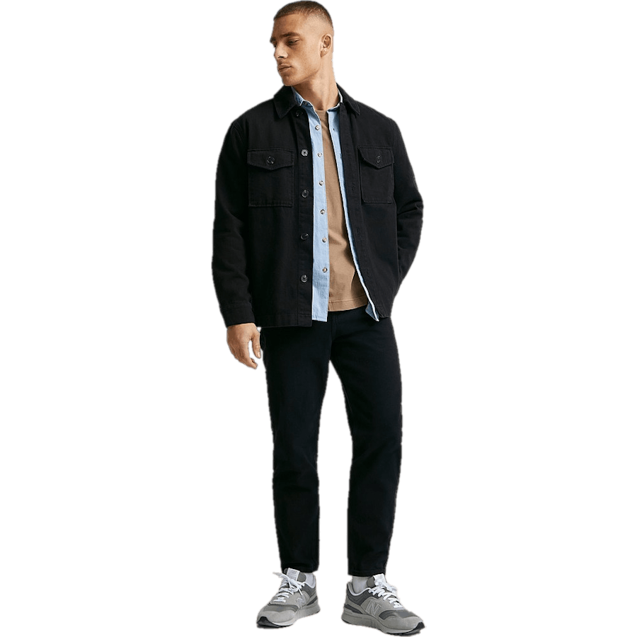 Regular Tapered Twill Preto