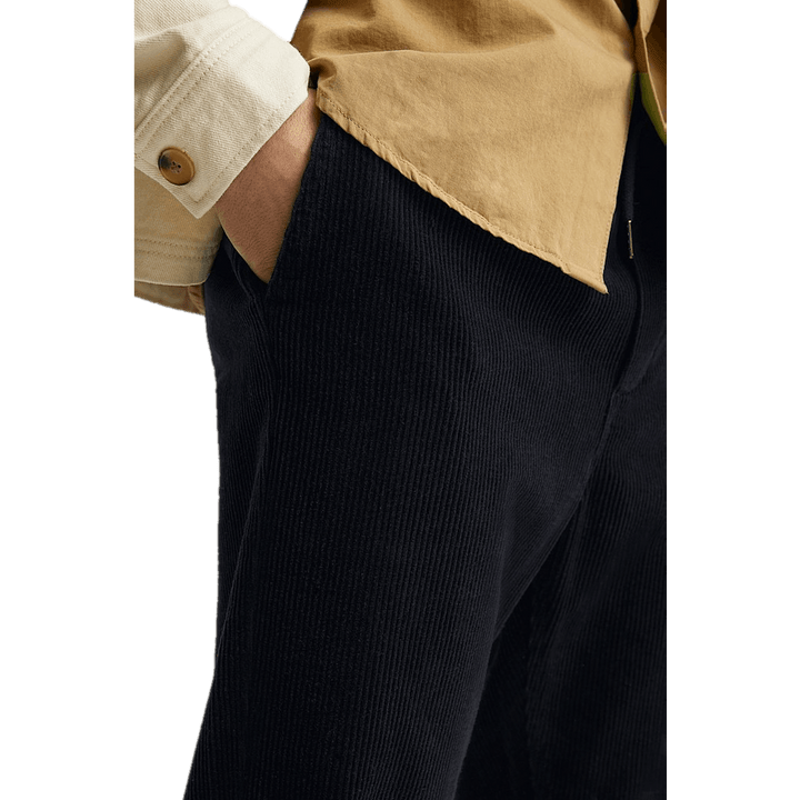 Regular Cord Trousers Navy