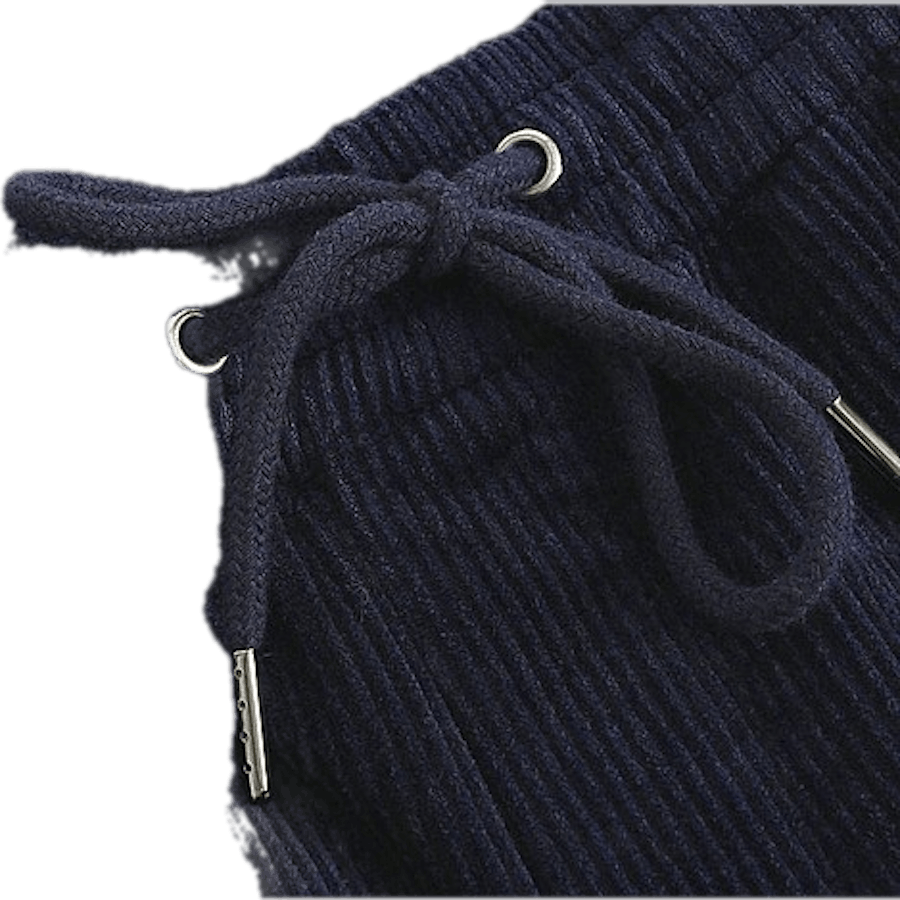 Regular Cord Trousers Navy