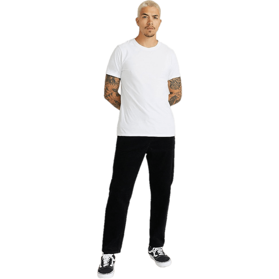 Regular Cord Trousers Black