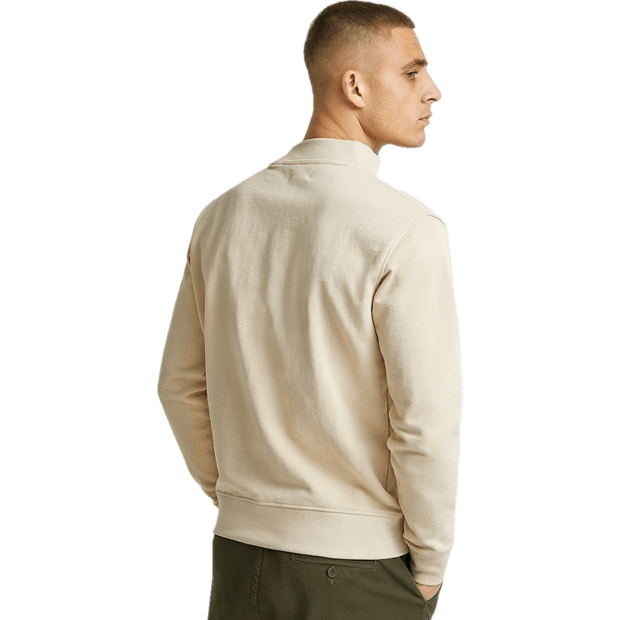 Wide Rib Sweatshirt Ecru