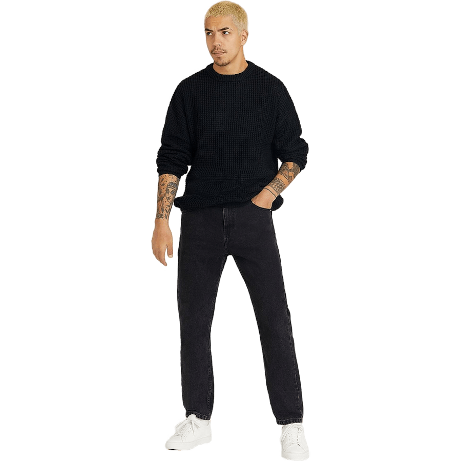 Pineapple Knit Black