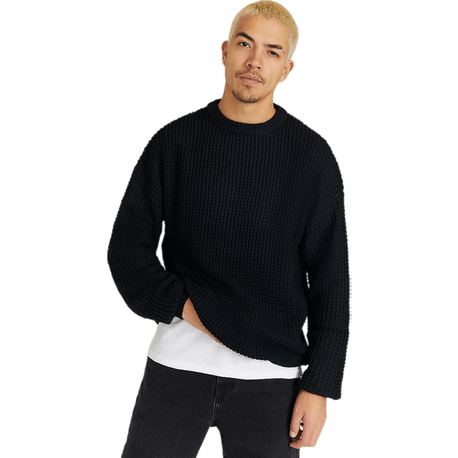 Pineapple Knit Black