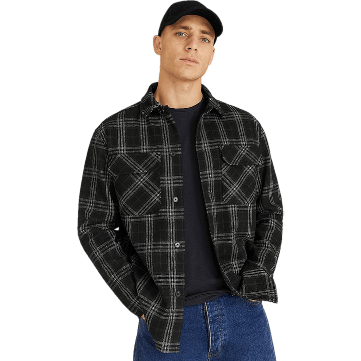 Lazy Overshirt Black Check