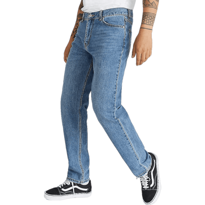 Rigid Regular Straight Jeans Mid Blue