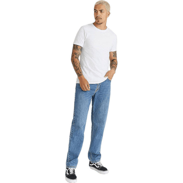 Rigid Regular Straight Jeans Mid Blue