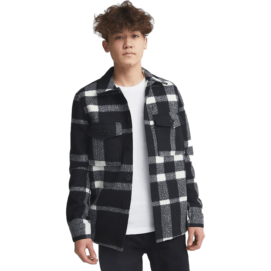 Studio Check Overshirt Black/white