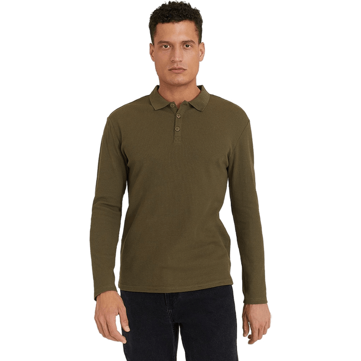 Polo gaufré vert