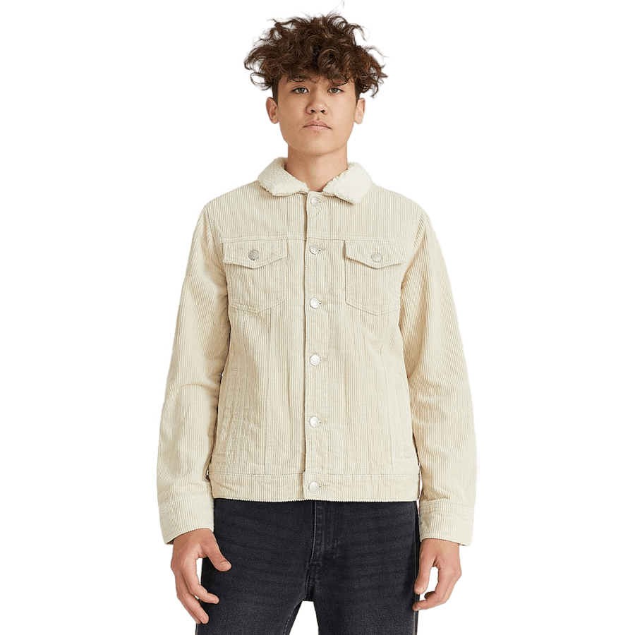 Trucker Jacket Cord Light Sand