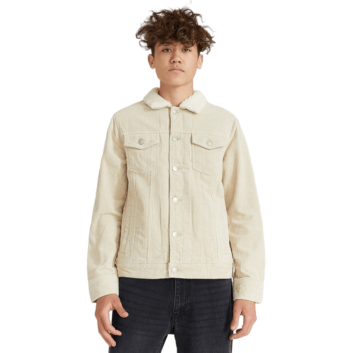 Trucker Jacket Cord Light Sand