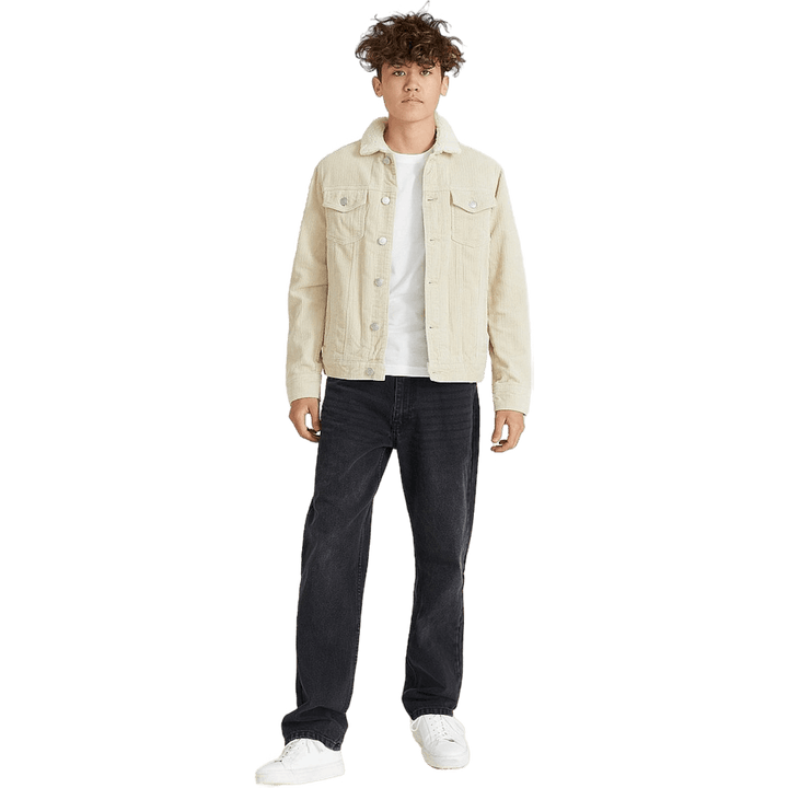 Trucker Jacket Cord Light Sand