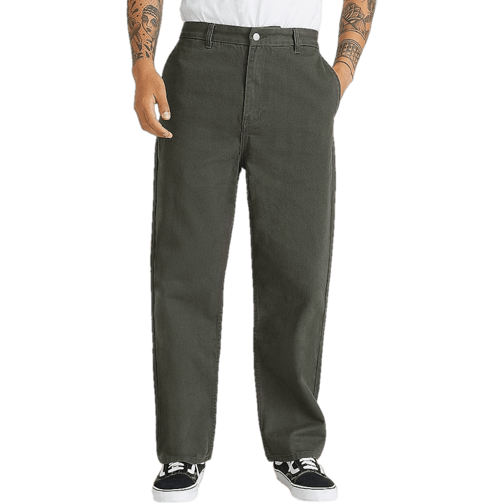 Loose Twill Trousers Grey