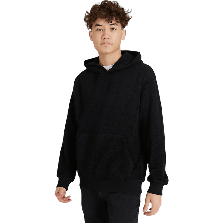 Soft Pile Hoodie Black