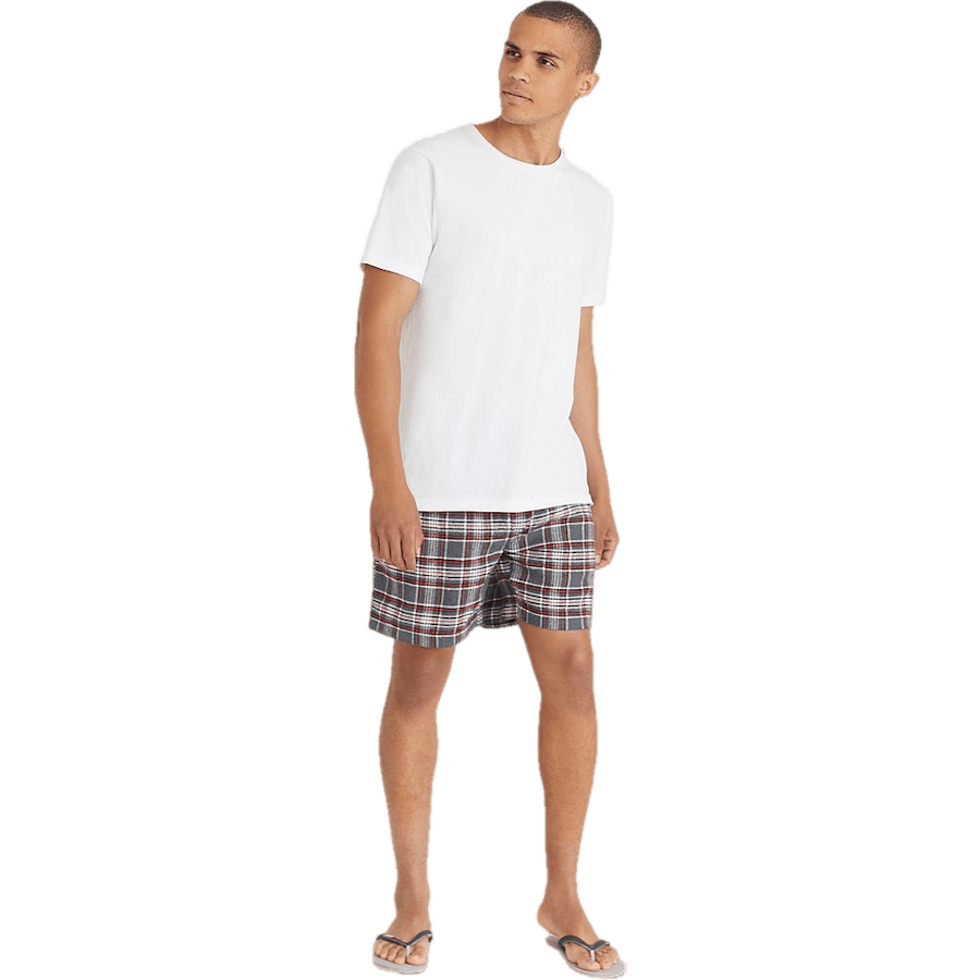 Pyjama Set With Shorts Black/grey