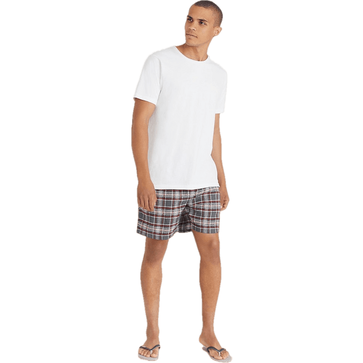 Pyjama Set With Shorts Black/grey