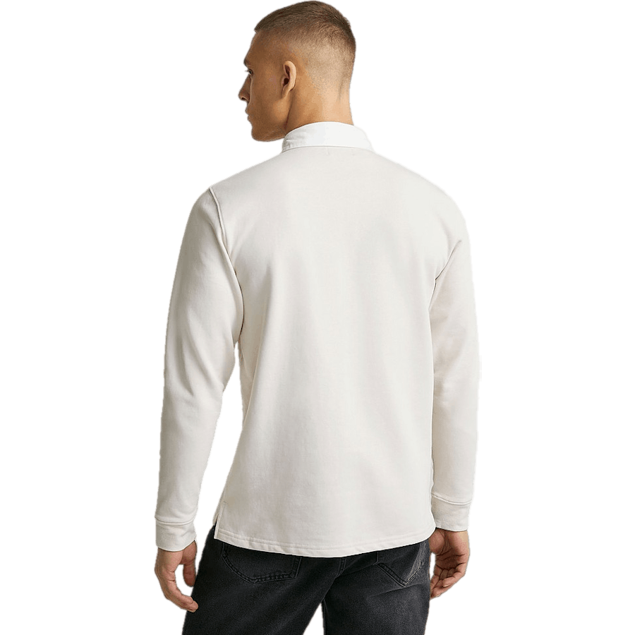 Polo de rugby beige