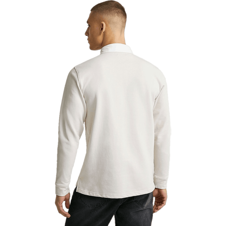 Polo de rugby beige