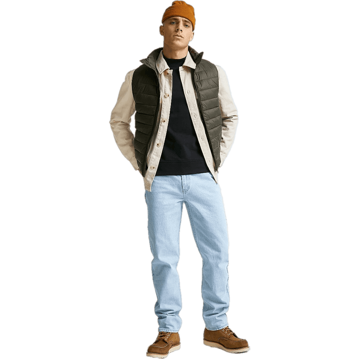 Relaxed Twill Overshirt Ecru