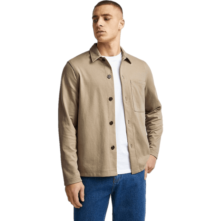 New Soft Overshirt Beige