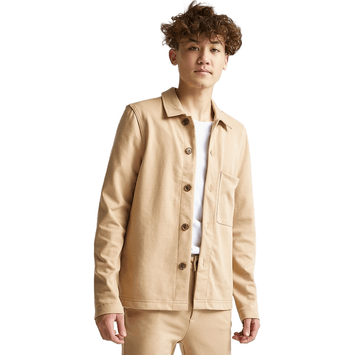Soft Relaxed Overshirt Beige