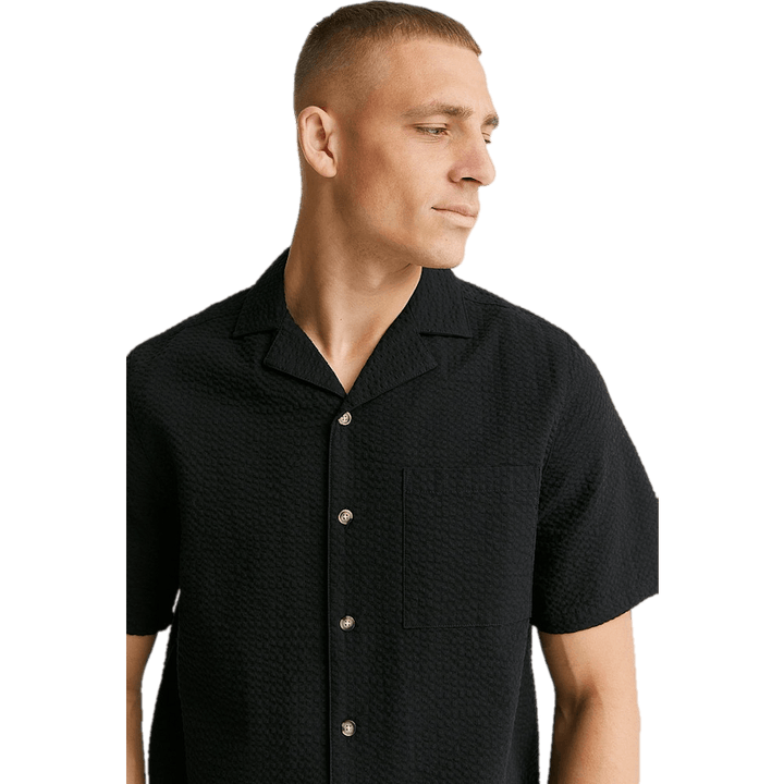 Camp Shirt Schwarz