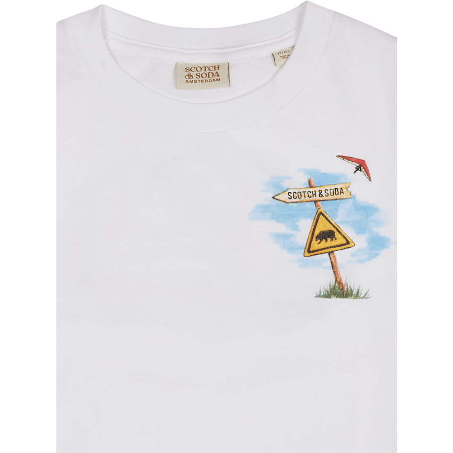 Regular-fit Short-sleeved Artw Off White