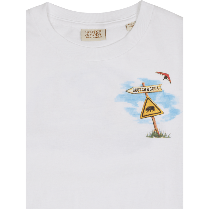 Regular-fit Short-sleeved Artw Off White