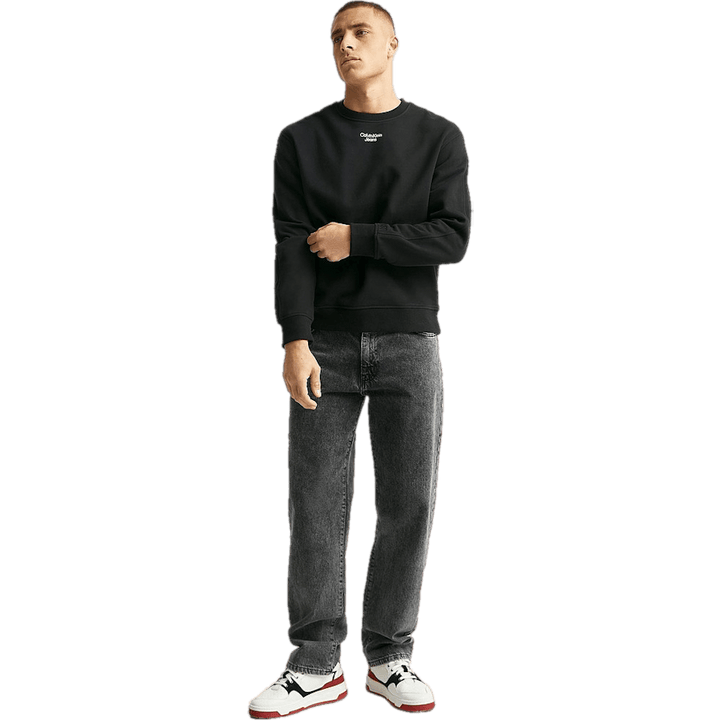 Calvin Klein Stacked Logo Crew Neck Beh