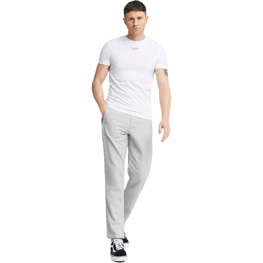 Stacked Logo Tee Yaf - Bright White