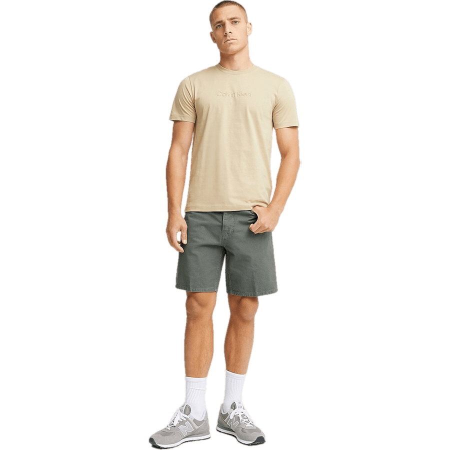 Modern Front Logo T-shirt Pf2 - Travertine