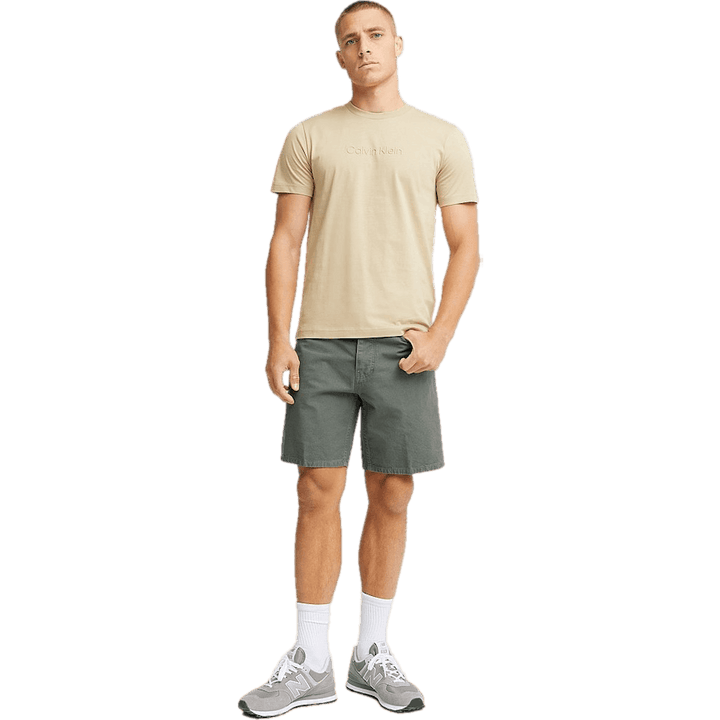 Modern Front Logo T-shirt Pf2 - Travertine