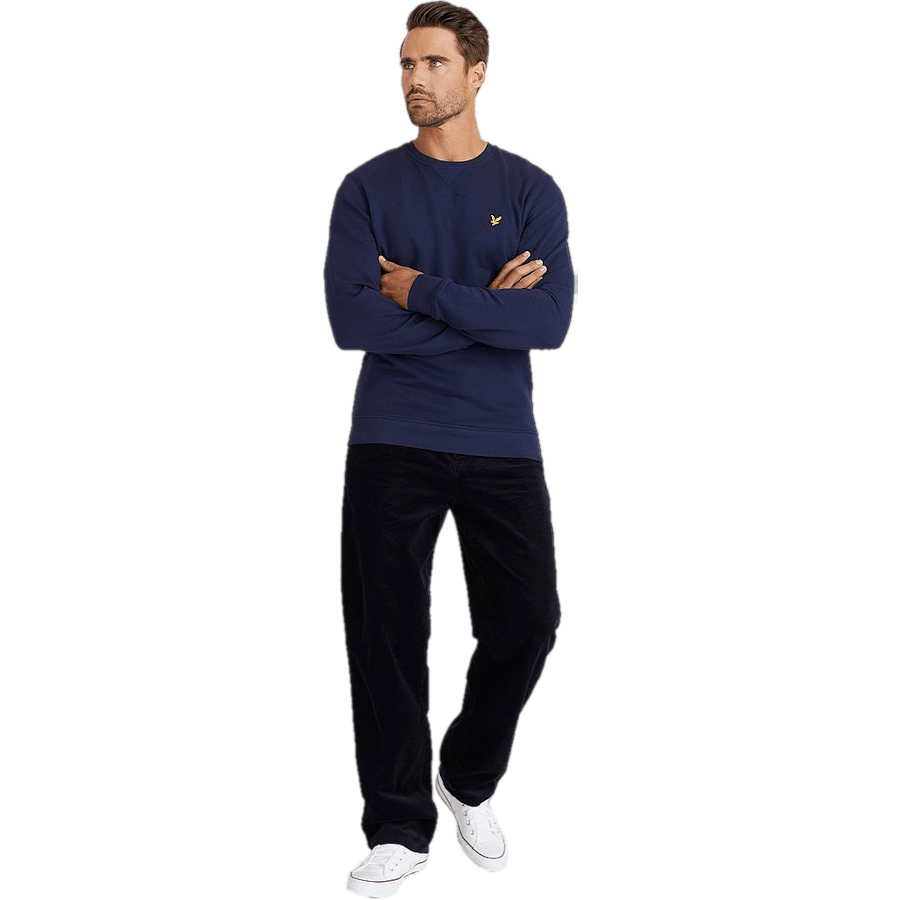 Sweatshirt med rund halsringning