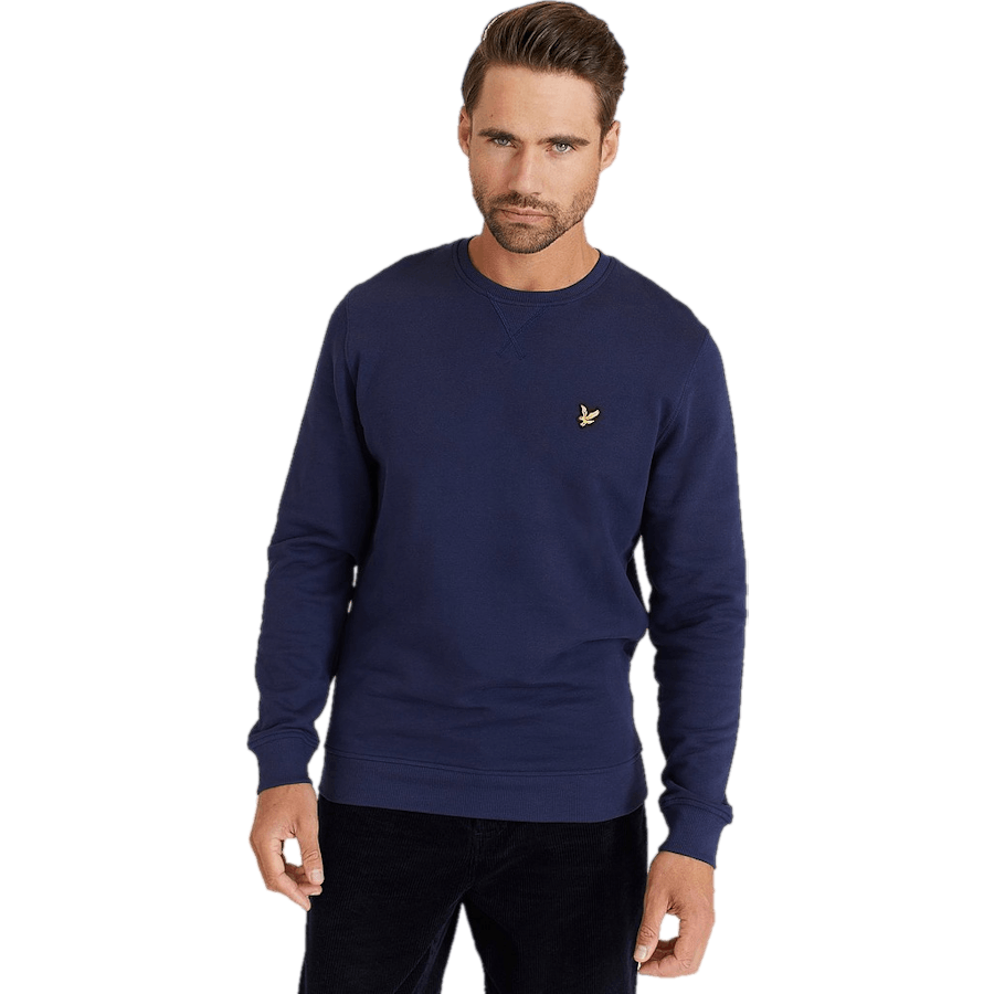 Sweatshirt med rund halsringning