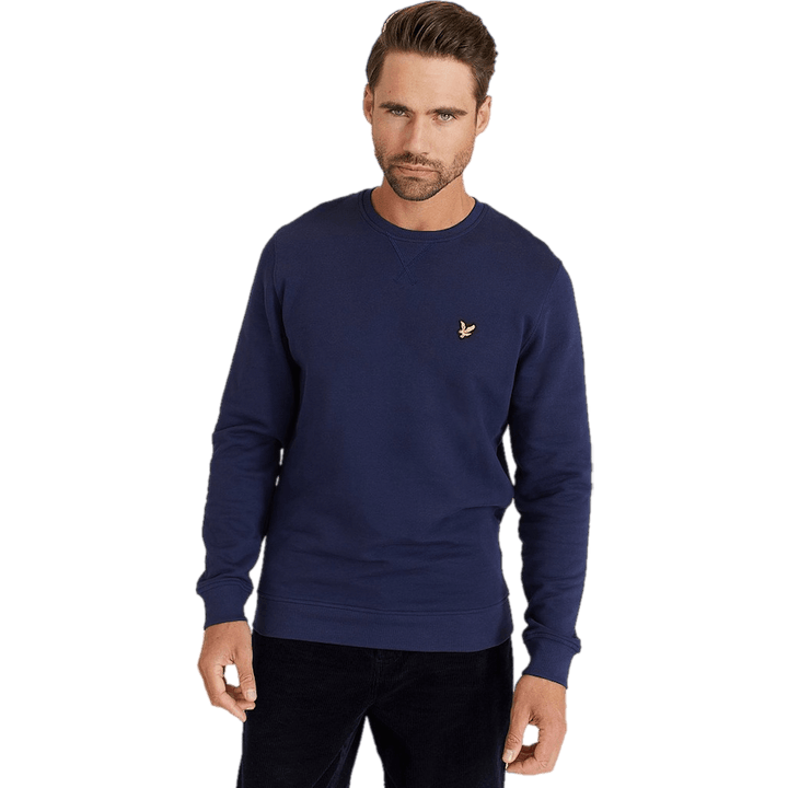 Sweatshirt med rund halsringning