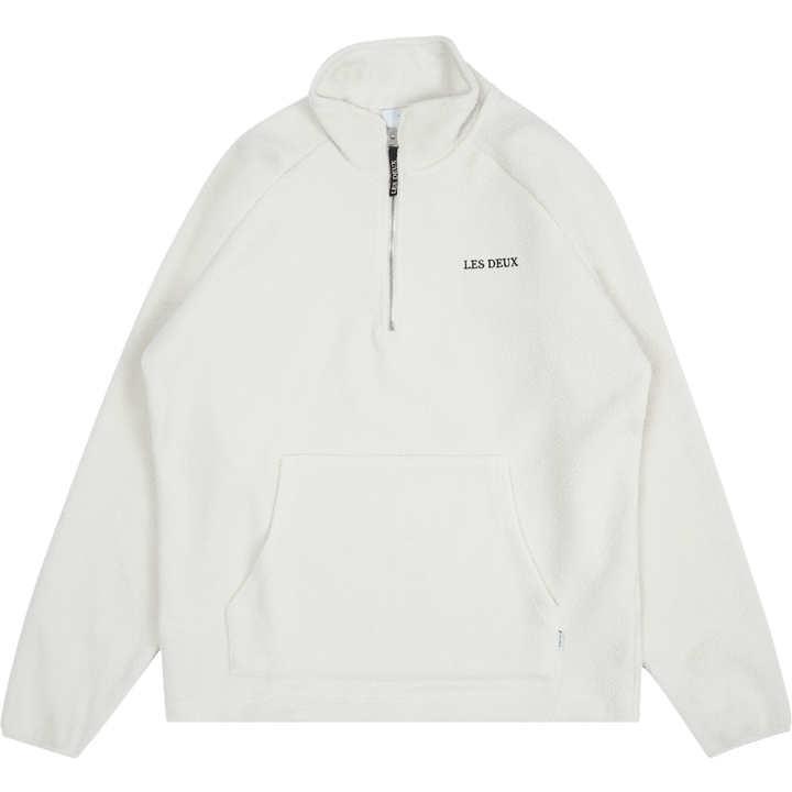 Duncan Pile Halfzip Sweatshirt Ivory