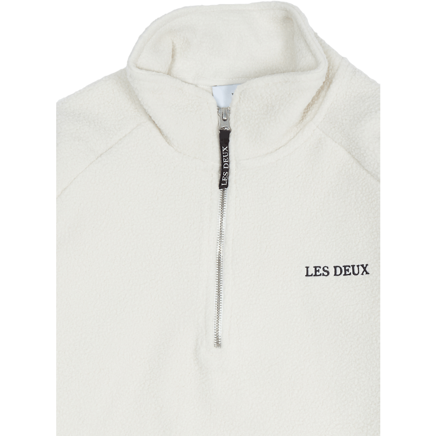 Duncan Pile Halfzip Sweatshirt Ivory