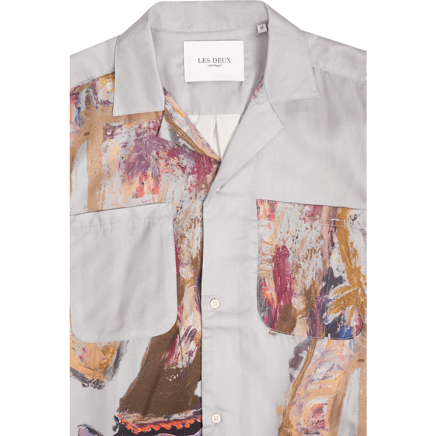 Les Deux Kabangu Aop Tencel Ss Hemd