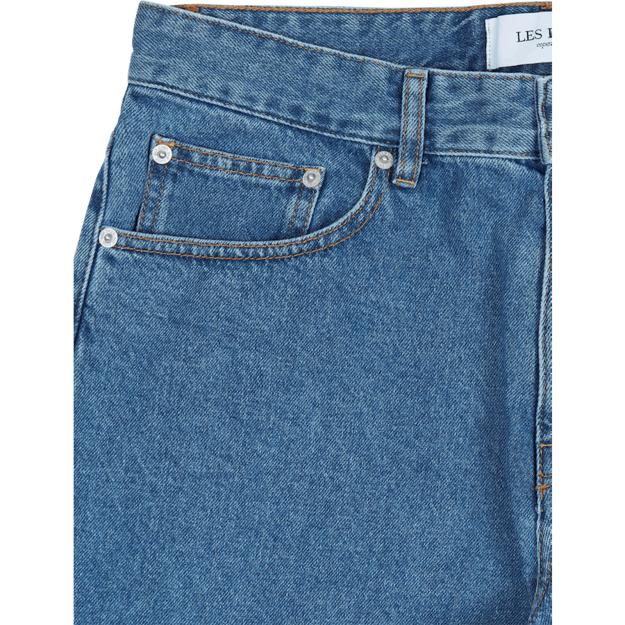 Les Deux Ryder Relaxed Fit Jeans Medium Indigo Wash
