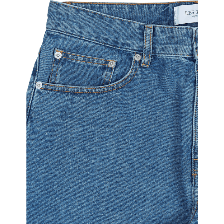 Les Deux Ryder Relaxed Fit Jeans Medium Indigo Wash