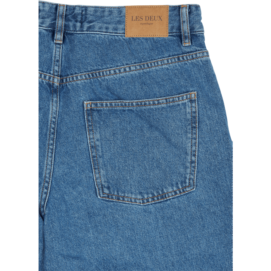 Les Deux Ryder Relaxed Fit Jeans Medium Indigo Wash