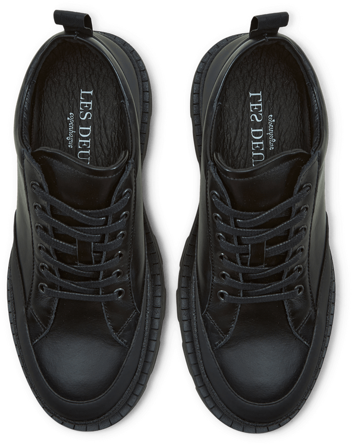 Tanner Leather Sneaker Musta/musta