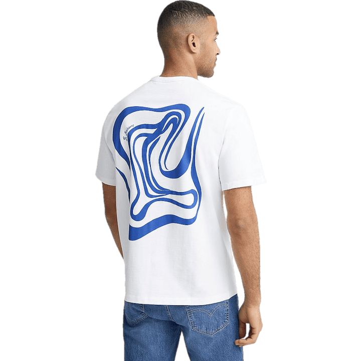 Maglietta con stampa logo Collin Bianco