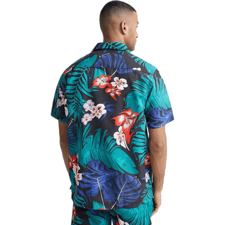 Elio Hibiscus Print Deep Lake