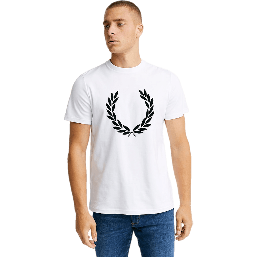 Fred Perry Flock Laurel Wreath Tee 100