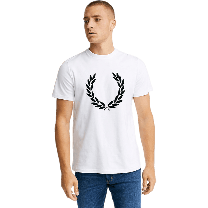Fred Perry Flock Laurel Wreath Tee 100