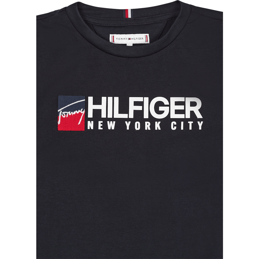 U Tommy Logo Tee S/s Dw5 - Desert Sky