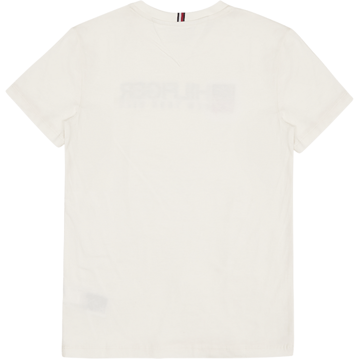 U Tommy majica z logotipom S/s Ybh - Ancient White