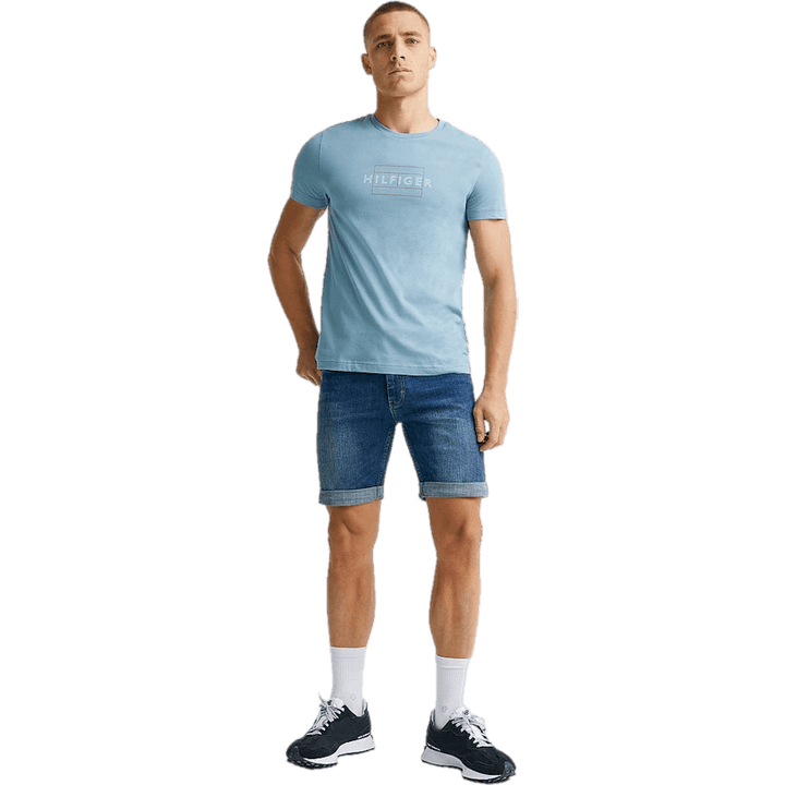 Linear Flag Tee Ctv - Lofty Blue