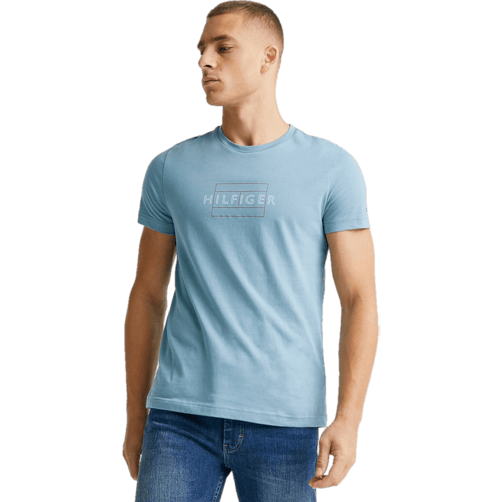 Linear Flag Tee Ctv - Lofty Blue